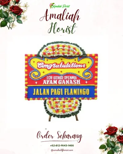 Bunga Papan Congratulation di Rungkut Tengah